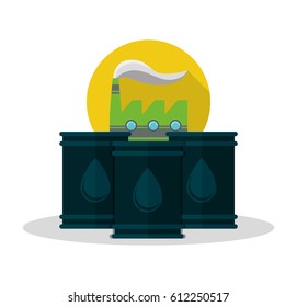 factory oil barrels energy environment