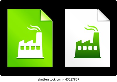 Juego de fábrica de papel Ilustración vectorial original Ilustración compatible con AI 8