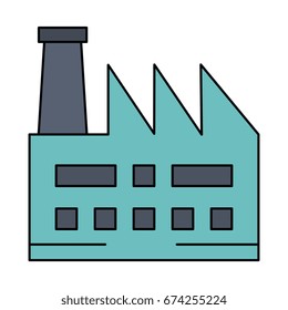 factory plant building icon