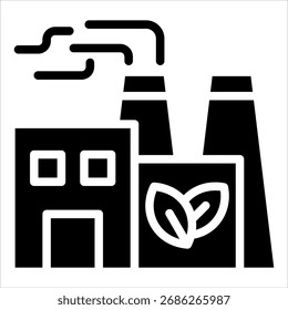 Elemento de icono de planta de fábrica para diseño