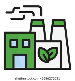 Elemento de icono de planta de fábrica para diseño