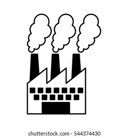 factory plant isolated icon vector illustration design