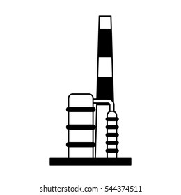 factory plant isolated icon vector illustration design