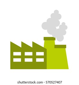 factory plant isolated icon vector illustration design