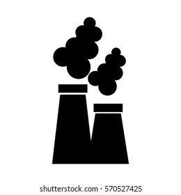 factory plant isolated icon vector illustration design