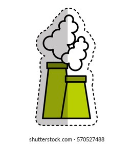 factory plant isolated icon vector illustration design