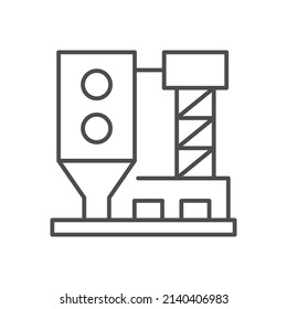 Factory or plant line outline icon