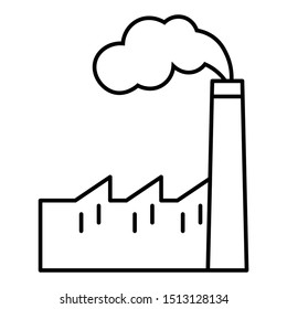 Factory Plant Vectory Icon Design