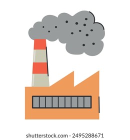 Factory pollution icon clipart avatar logtotype isolated vector illustration