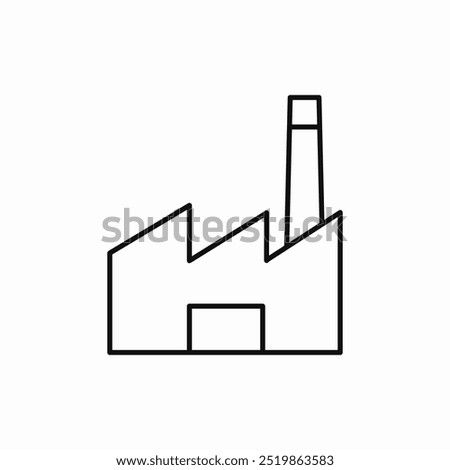 factory pollution icon sign vector