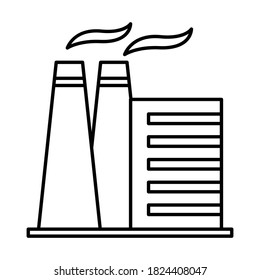
Factory pollution Vector Icon which can easily modify or edit
