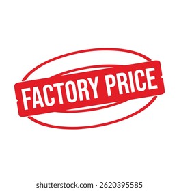 Diseño de sello de goma de Precio de fábrica. ILUSTRACIÓN VECTORIAL