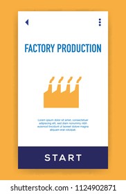 Factory Production Icon