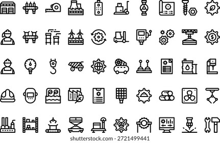 Factory And Production Icons Simple vector icon. Illustration symbol design template for web mobile UI element.