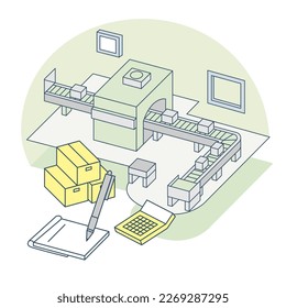 The factory production line is moving.
Product Production Management