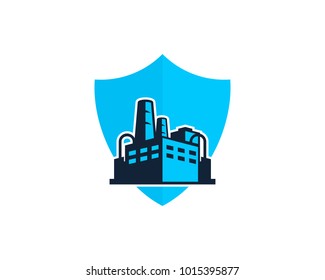 Factory Protection Icon Logo Design Element