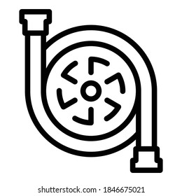 Factory pump icon. Outline factory pump vector icon for web design isolated on white background