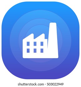 Factory Purple - blue circular UI/UX App Icon / Logo Design