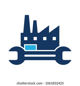 Factory Repair Logo Icon Design