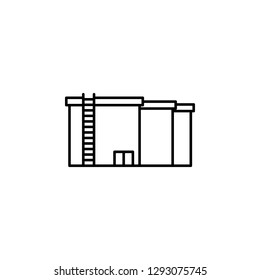factory, resource, stock icon. Element of production icon for mobile concept and web apps. Thin line factory, resource, stock icon can be used for web and mobile