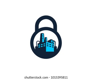 Factory Secure Icon Logo Design Element
