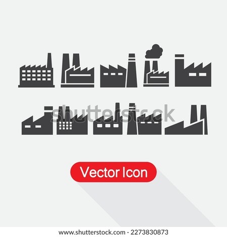 Factory Set Icon Vector Illustration Eps10