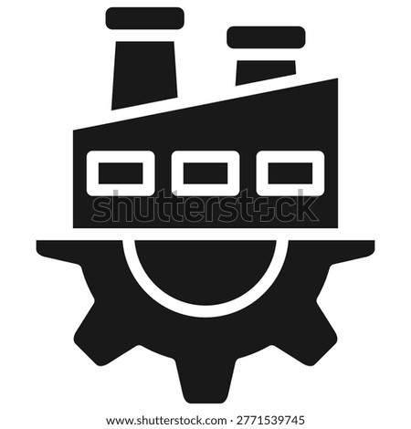 Factory Setup Icon Element For Design