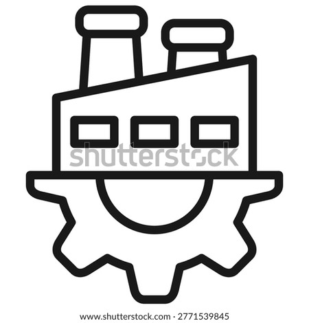 Factory Setup Icon Element For Design