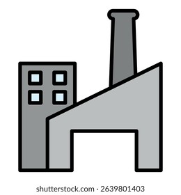 Factory sign symbol vector flat icon