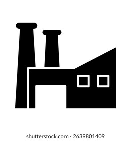 Factory sign symbol vector flat icon