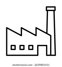 Factory sign symbol vector flat icon