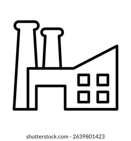 Factory sign symbol vector flat icon