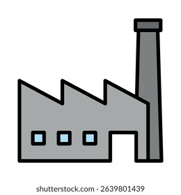 Factory sign symbol vector flat icon