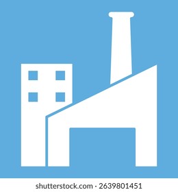 Factory sign symbol vector flat icon