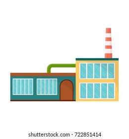 Factory, single icon in cartoon style.Factory, vector symbol stock illustration web.