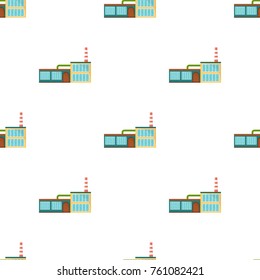 Factory, single icon in cartoon style.Factory, vector symbol stock illustration web.