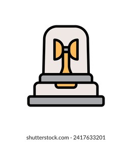 Factory Siren Icon Vector Illustration