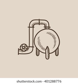 Factory sketch icon.