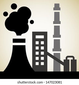 Factory With Smoke