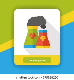 factory smoke flat icon