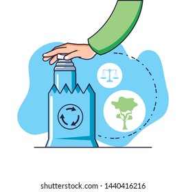 Factory and sustainability design vector ilustration