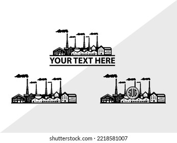 Factory SVG Printable Vector Illustration