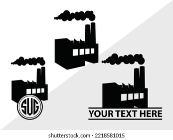 Fabrik-SVG-Printable Vektorgrafik