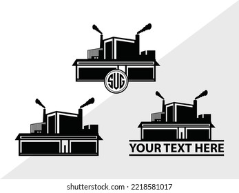 Factory SVG Printable Vector Illustration