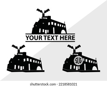 Ilustración de vectores imprimibles SVG de fábrica