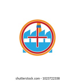 Factory Target Logo icon design