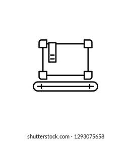 factory, television icon. Element of production icon for mobile concept and web apps. Thin line factory, television icon can be used for web and mobile