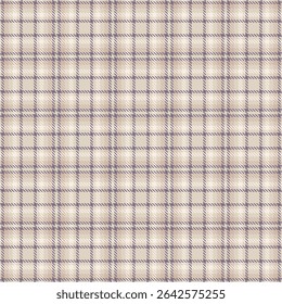 Factory textile pattern check, apparel vector plaid seamless. Real texture tartan background fabric in light and pastel colors palette.