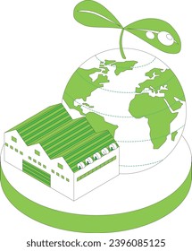 A factory that conducts earth-friendly production activities