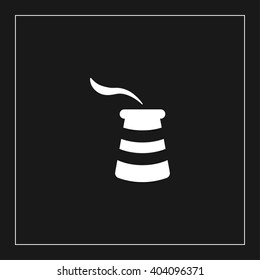 factory tube icon. pollution vector illustration